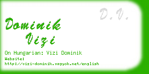dominik vizi business card